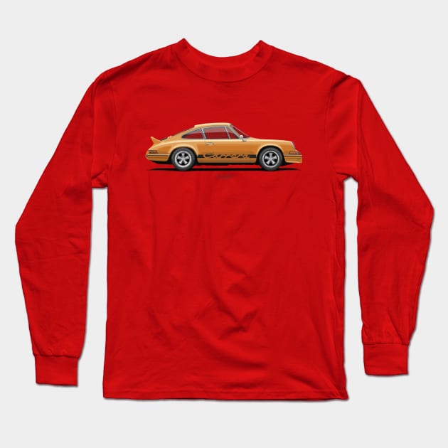 911 Carrera RS (901) Orange Long Sleeve T-Shirt by ARVwerks